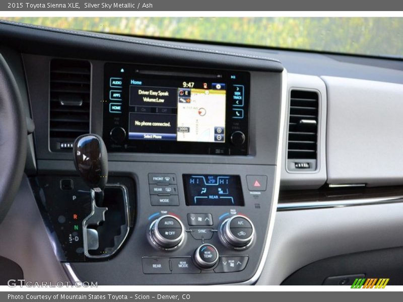 Silver Sky Metallic / Ash 2015 Toyota Sienna XLE