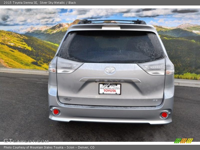 Silver Sky Metallic / Black 2015 Toyota Sienna SE