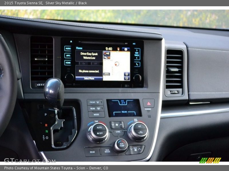 Silver Sky Metallic / Black 2015 Toyota Sienna SE