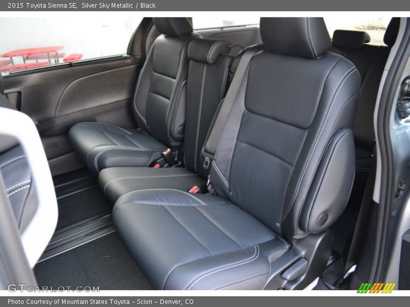 Rear Seat of 2015 Sienna SE