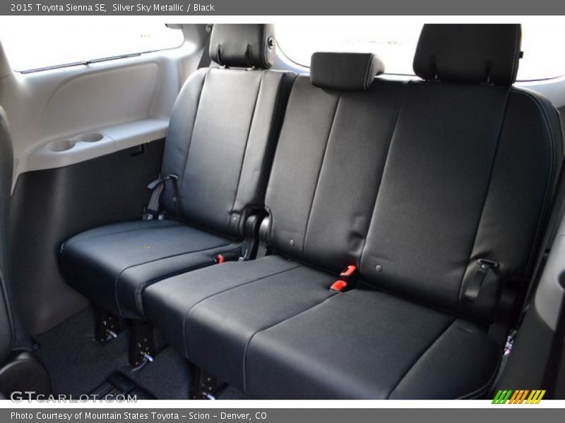 Rear Seat of 2015 Sienna SE