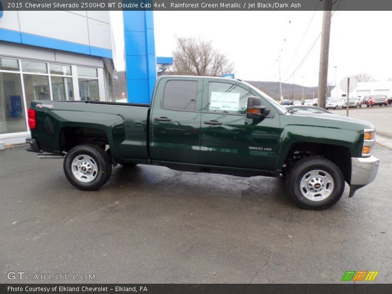 Rainforest Green Metallic / Jet Black/Dark Ash 2015 Chevrolet Silverado 2500HD WT Double Cab 4x4