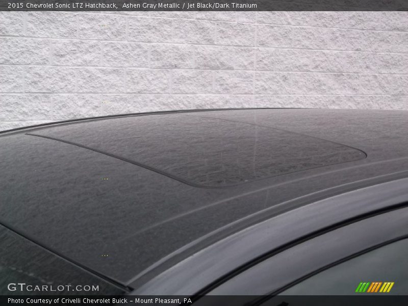 Ashen Gray Metallic / Jet Black/Dark Titanium 2015 Chevrolet Sonic LTZ Hatchback