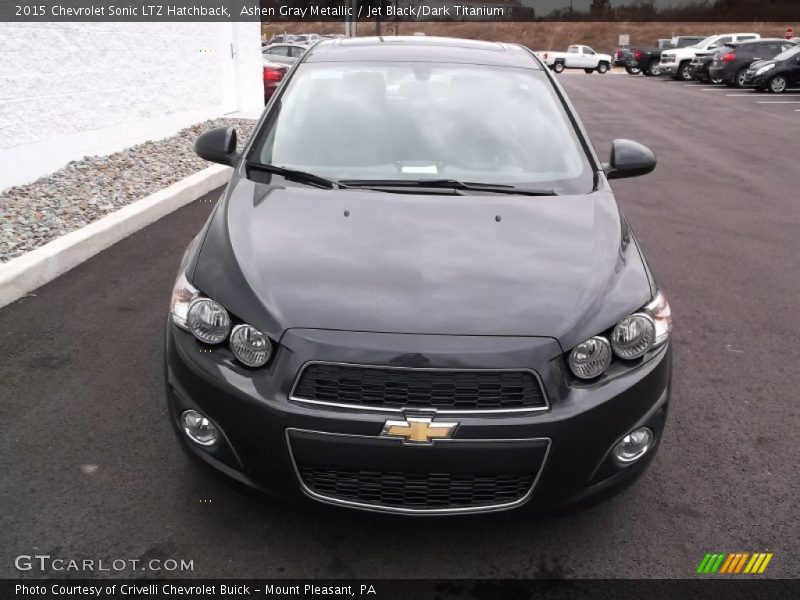Ashen Gray Metallic / Jet Black/Dark Titanium 2015 Chevrolet Sonic LTZ Hatchback
