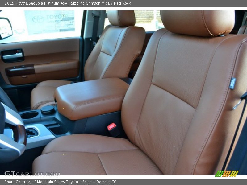 Front Seat of 2015 Sequoia Platinum 4x4