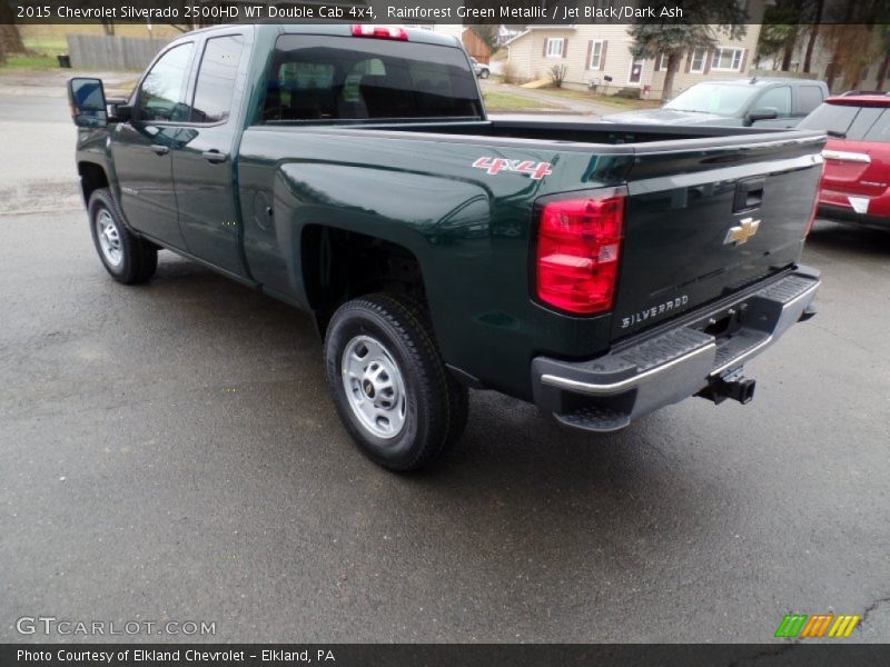 Rainforest Green Metallic / Jet Black/Dark Ash 2015 Chevrolet Silverado 2500HD WT Double Cab 4x4