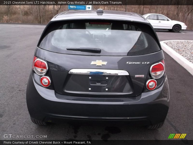 Ashen Gray Metallic / Jet Black/Dark Titanium 2015 Chevrolet Sonic LTZ Hatchback