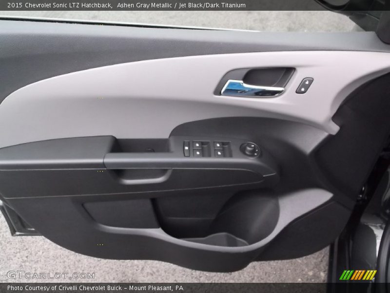 Ashen Gray Metallic / Jet Black/Dark Titanium 2015 Chevrolet Sonic LTZ Hatchback