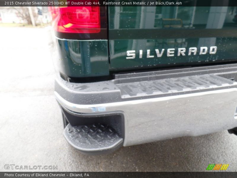 Rainforest Green Metallic / Jet Black/Dark Ash 2015 Chevrolet Silverado 2500HD WT Double Cab 4x4