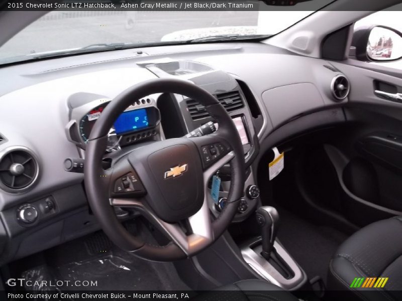 Ashen Gray Metallic / Jet Black/Dark Titanium 2015 Chevrolet Sonic LTZ Hatchback