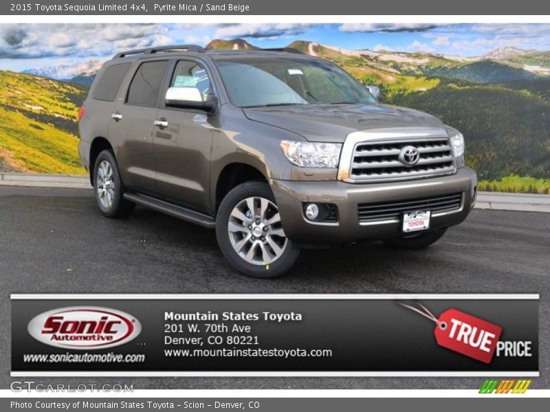 Pyrite Mica / Sand Beige 2015 Toyota Sequoia Limited 4x4