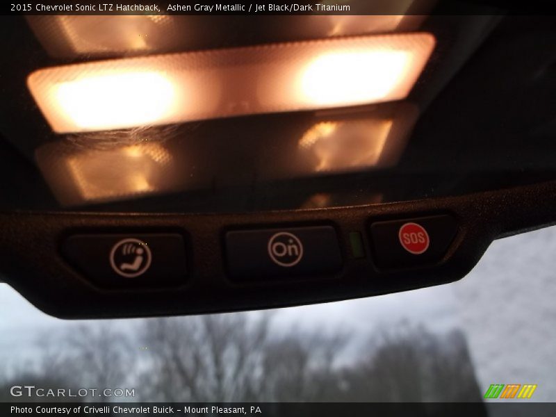 Ashen Gray Metallic / Jet Black/Dark Titanium 2015 Chevrolet Sonic LTZ Hatchback