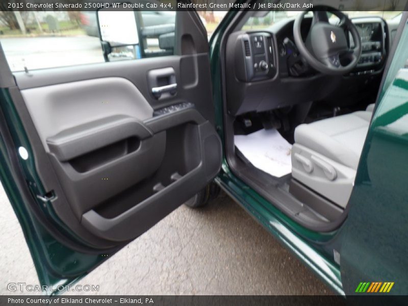 Rainforest Green Metallic / Jet Black/Dark Ash 2015 Chevrolet Silverado 2500HD WT Double Cab 4x4