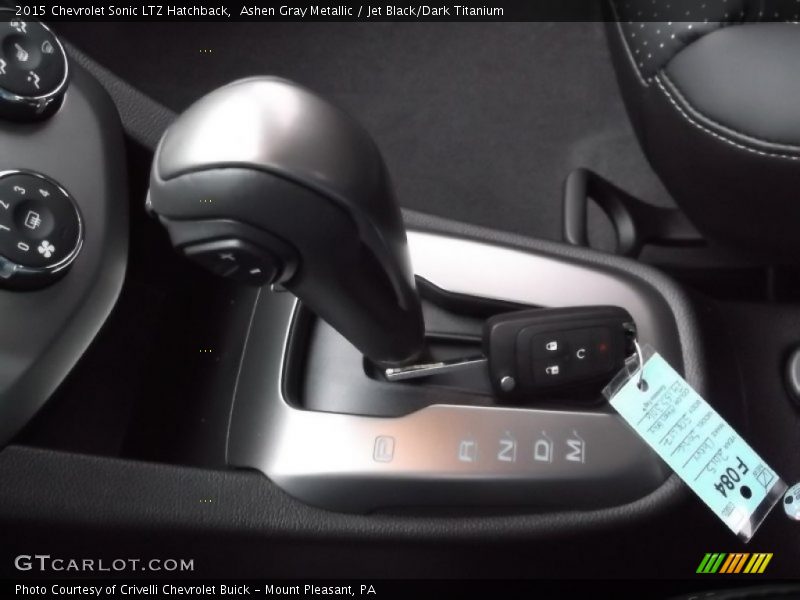 Ashen Gray Metallic / Jet Black/Dark Titanium 2015 Chevrolet Sonic LTZ Hatchback