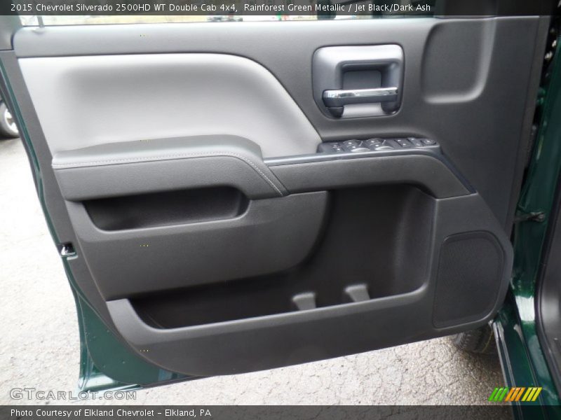 Rainforest Green Metallic / Jet Black/Dark Ash 2015 Chevrolet Silverado 2500HD WT Double Cab 4x4