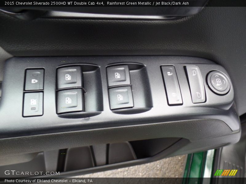 Rainforest Green Metallic / Jet Black/Dark Ash 2015 Chevrolet Silverado 2500HD WT Double Cab 4x4