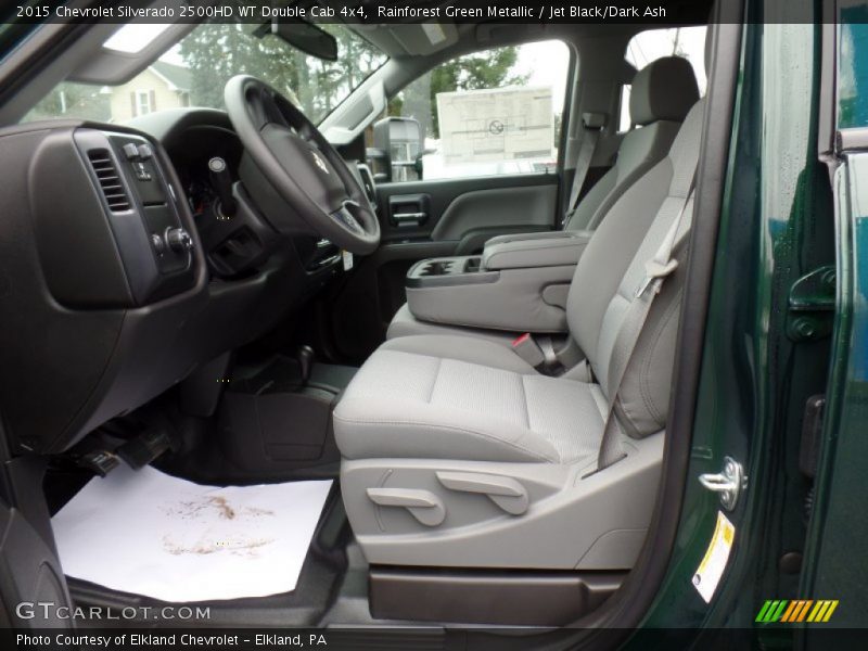 Rainforest Green Metallic / Jet Black/Dark Ash 2015 Chevrolet Silverado 2500HD WT Double Cab 4x4