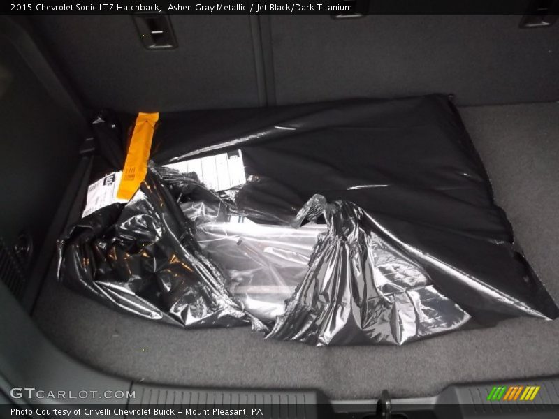 Ashen Gray Metallic / Jet Black/Dark Titanium 2015 Chevrolet Sonic LTZ Hatchback