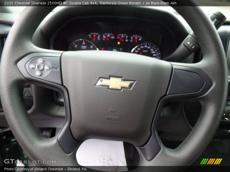 Rainforest Green Metallic / Jet Black/Dark Ash 2015 Chevrolet Silverado 2500HD WT Double Cab 4x4