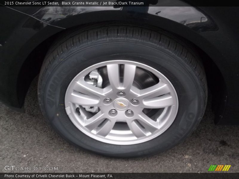 Black Granite Metallic / Jet Black/Dark Titanium 2015 Chevrolet Sonic LT Sedan