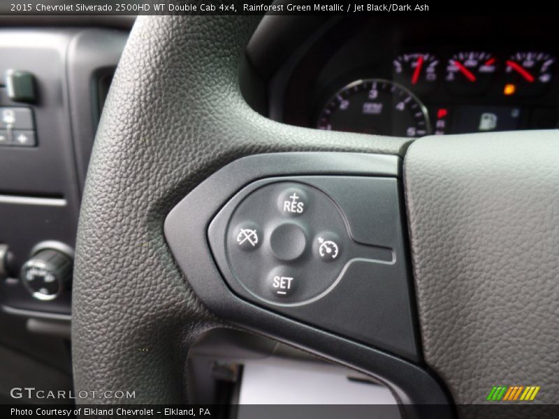 Rainforest Green Metallic / Jet Black/Dark Ash 2015 Chevrolet Silverado 2500HD WT Double Cab 4x4