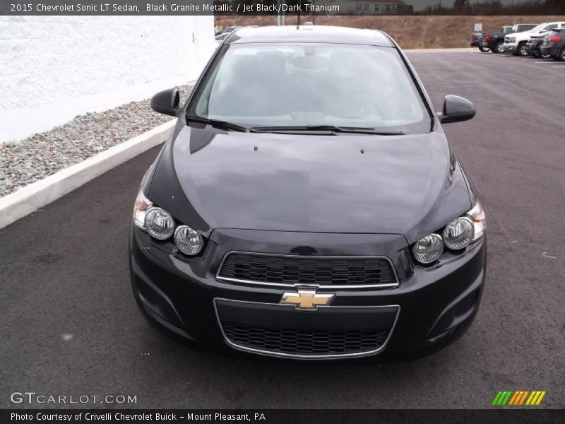 Black Granite Metallic / Jet Black/Dark Titanium 2015 Chevrolet Sonic LT Sedan