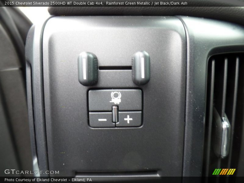Rainforest Green Metallic / Jet Black/Dark Ash 2015 Chevrolet Silverado 2500HD WT Double Cab 4x4