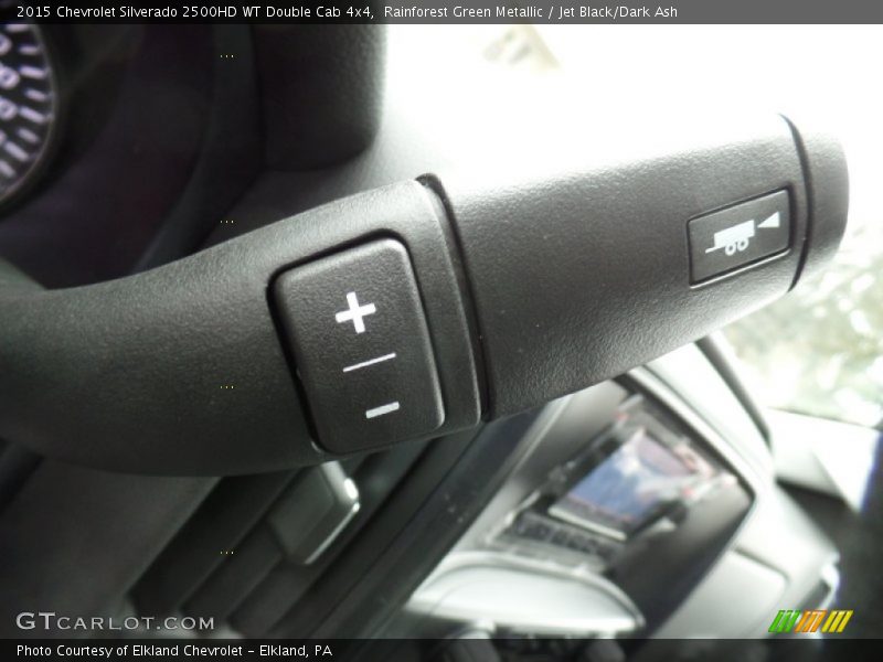 Rainforest Green Metallic / Jet Black/Dark Ash 2015 Chevrolet Silverado 2500HD WT Double Cab 4x4