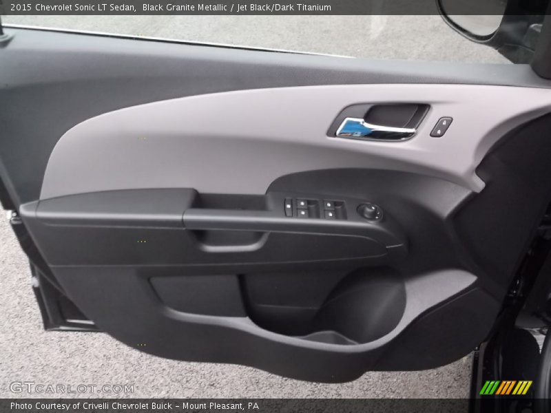 Black Granite Metallic / Jet Black/Dark Titanium 2015 Chevrolet Sonic LT Sedan