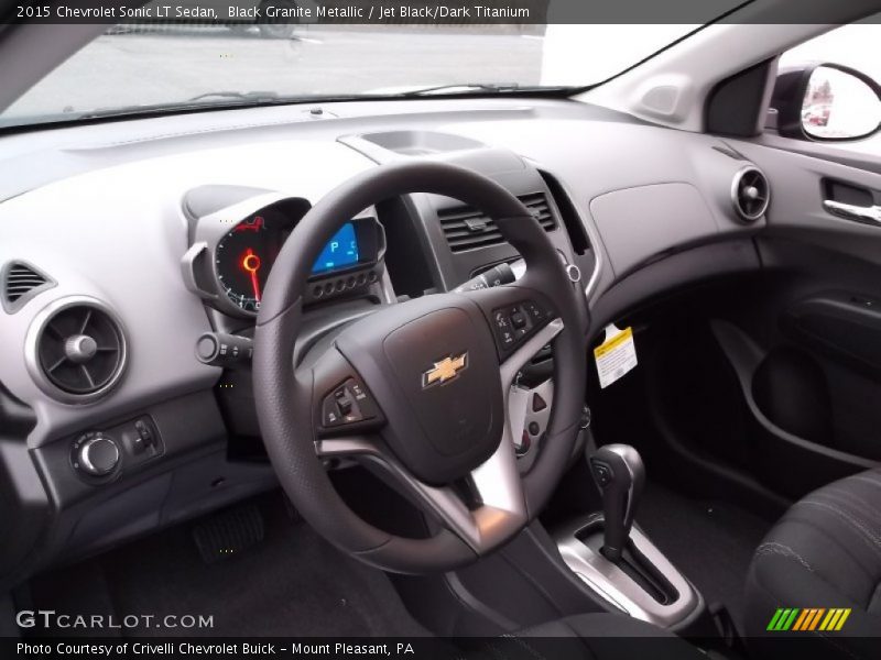 Black Granite Metallic / Jet Black/Dark Titanium 2015 Chevrolet Sonic LT Sedan
