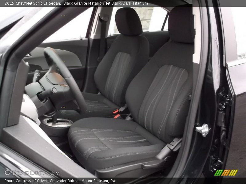 Black Granite Metallic / Jet Black/Dark Titanium 2015 Chevrolet Sonic LT Sedan