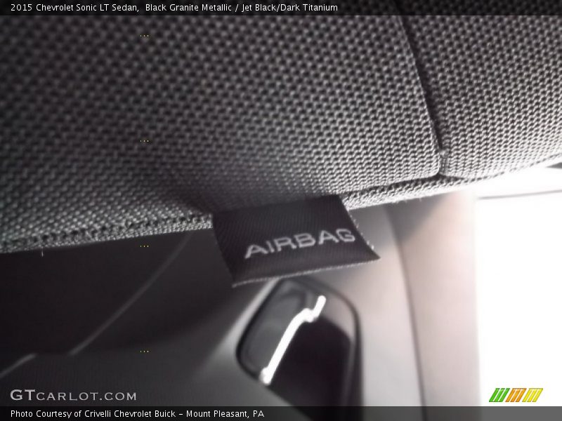 Black Granite Metallic / Jet Black/Dark Titanium 2015 Chevrolet Sonic LT Sedan