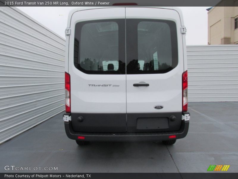 Oxford White / Pewter 2015 Ford Transit Van 250 MR Long