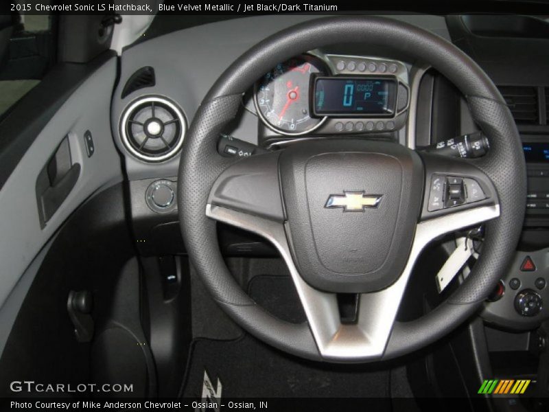 Blue Velvet Metallic / Jet Black/Dark Titanium 2015 Chevrolet Sonic LS Hatchback