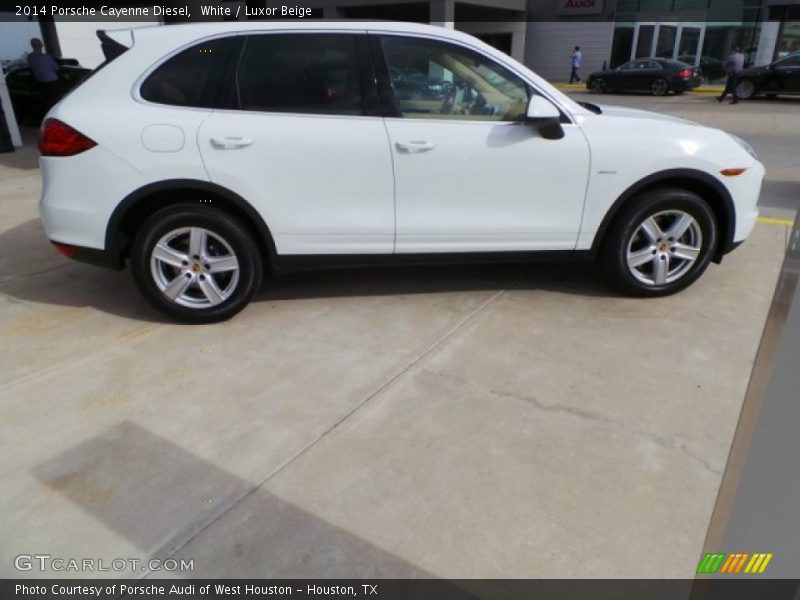 White / Luxor Beige 2014 Porsche Cayenne Diesel