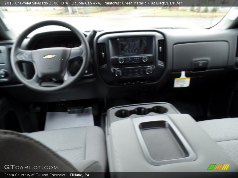 Rainforest Green Metallic / Jet Black/Dark Ash 2015 Chevrolet Silverado 2500HD WT Double Cab 4x4