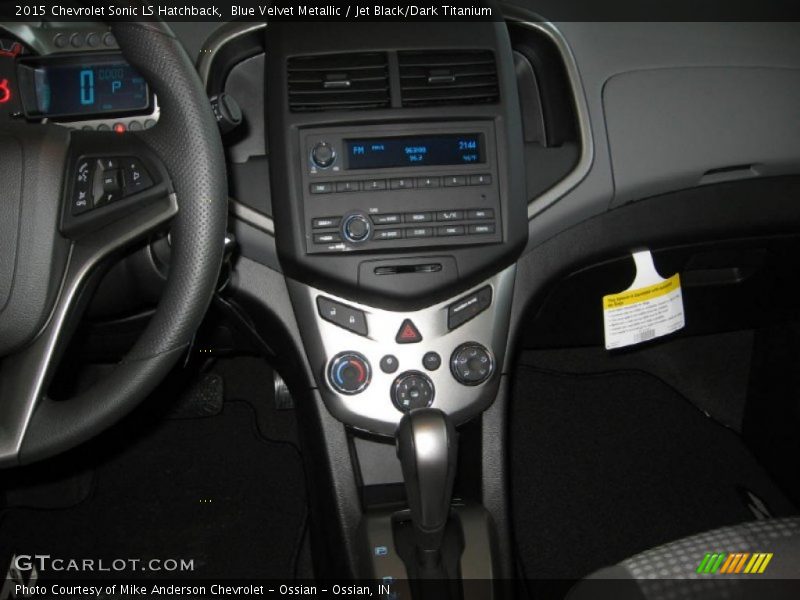 Blue Velvet Metallic / Jet Black/Dark Titanium 2015 Chevrolet Sonic LS Hatchback