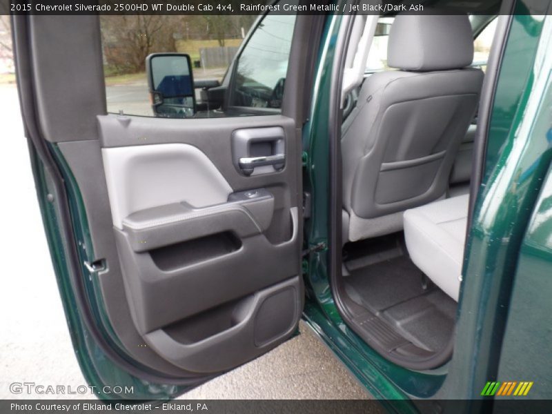 Rainforest Green Metallic / Jet Black/Dark Ash 2015 Chevrolet Silverado 2500HD WT Double Cab 4x4