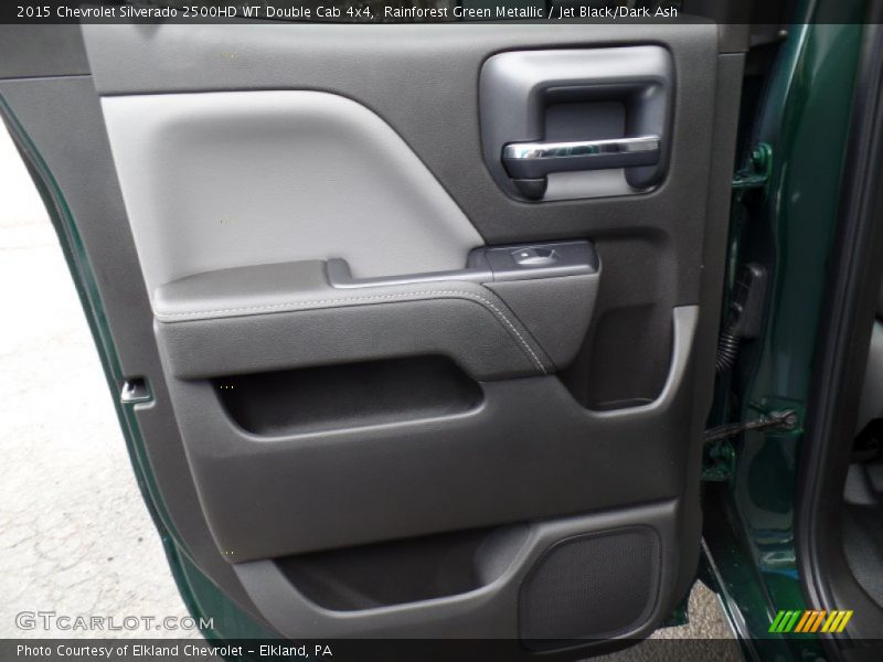 Rainforest Green Metallic / Jet Black/Dark Ash 2015 Chevrolet Silverado 2500HD WT Double Cab 4x4