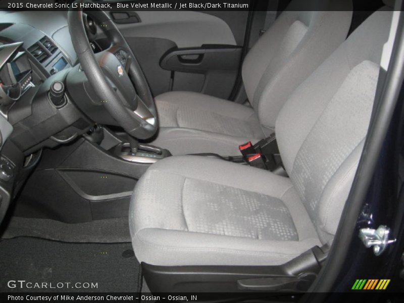 Blue Velvet Metallic / Jet Black/Dark Titanium 2015 Chevrolet Sonic LS Hatchback