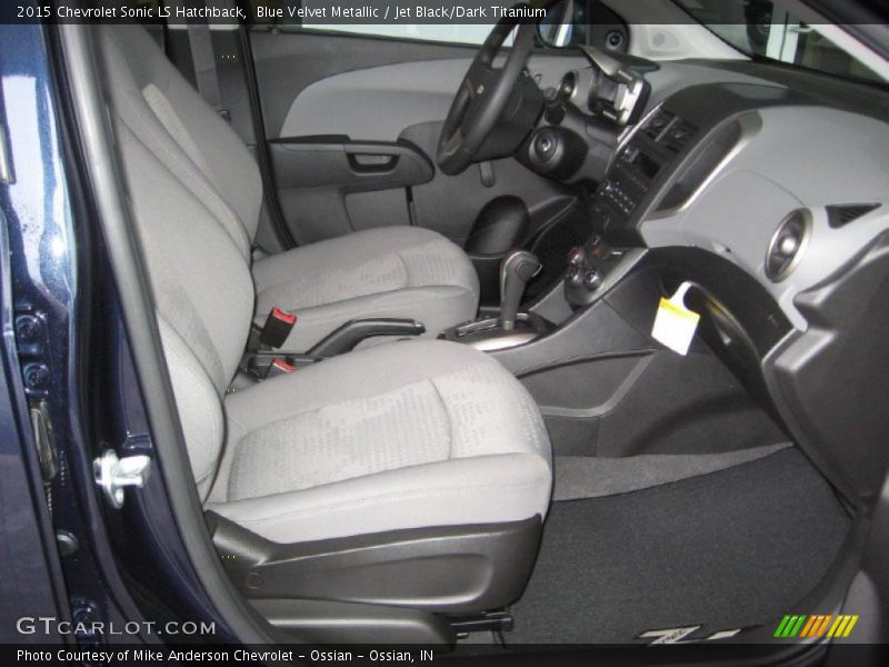 Blue Velvet Metallic / Jet Black/Dark Titanium 2015 Chevrolet Sonic LS Hatchback