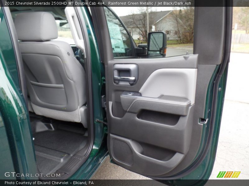 Rainforest Green Metallic / Jet Black/Dark Ash 2015 Chevrolet Silverado 2500HD WT Double Cab 4x4