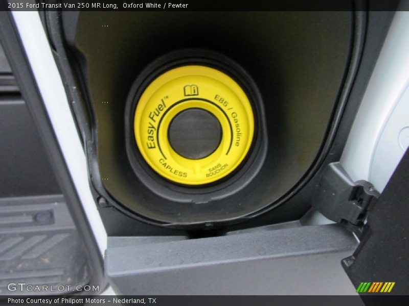 Oxford White / Pewter 2015 Ford Transit Van 250 MR Long