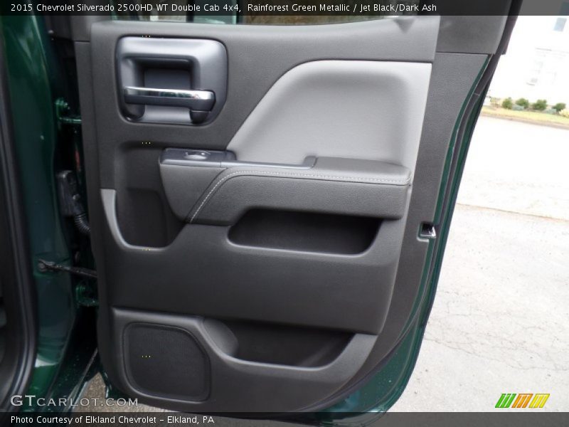 Rainforest Green Metallic / Jet Black/Dark Ash 2015 Chevrolet Silverado 2500HD WT Double Cab 4x4