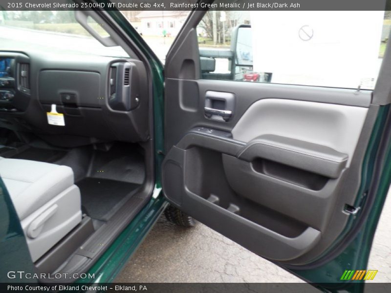 Rainforest Green Metallic / Jet Black/Dark Ash 2015 Chevrolet Silverado 2500HD WT Double Cab 4x4