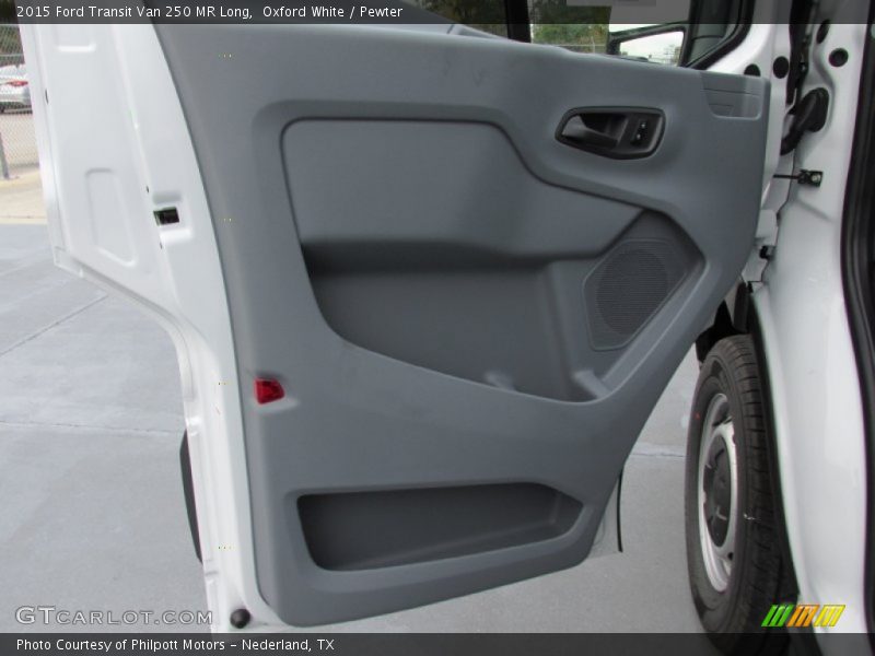 Oxford White / Pewter 2015 Ford Transit Van 250 MR Long