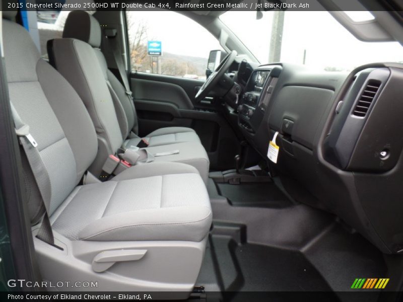 Rainforest Green Metallic / Jet Black/Dark Ash 2015 Chevrolet Silverado 2500HD WT Double Cab 4x4