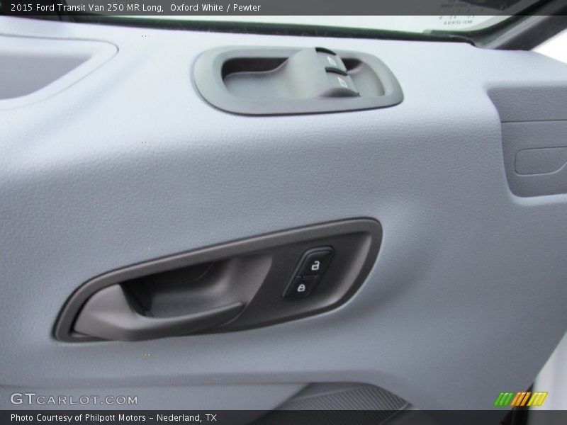 Oxford White / Pewter 2015 Ford Transit Van 250 MR Long