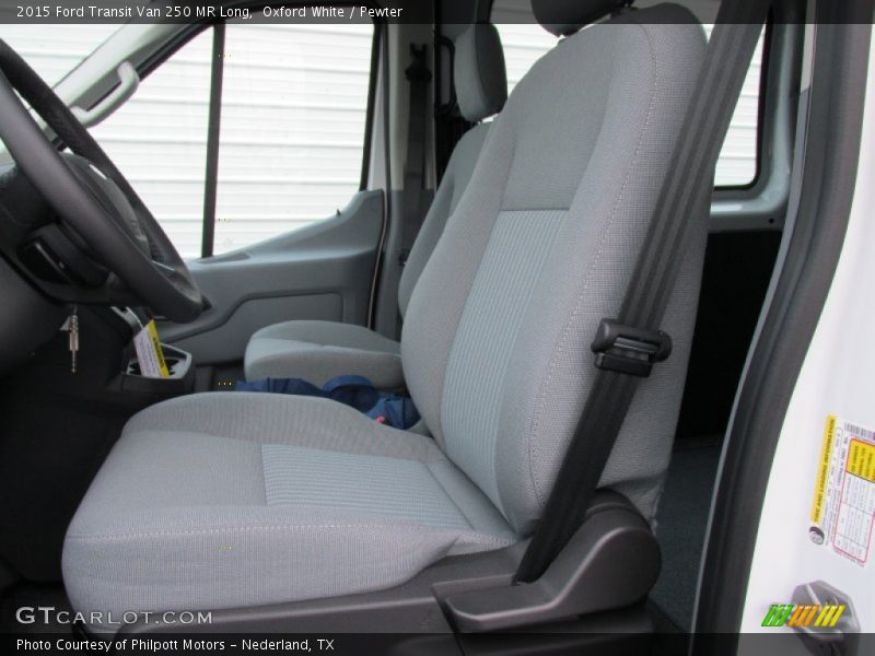Front Seat of 2015 Transit Van 250 MR Long