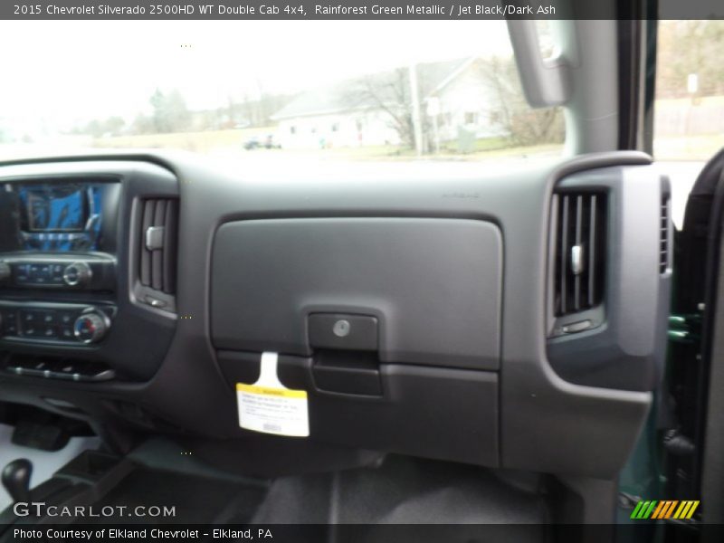 Rainforest Green Metallic / Jet Black/Dark Ash 2015 Chevrolet Silverado 2500HD WT Double Cab 4x4